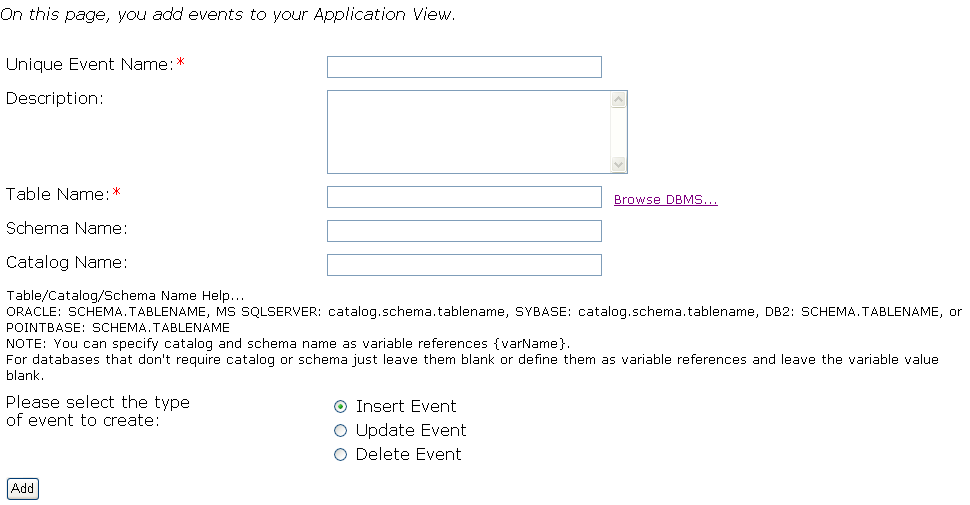 Procedure for Defining and Configuring an Application View