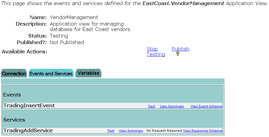 Procedure for Defining and Configuring an Application View