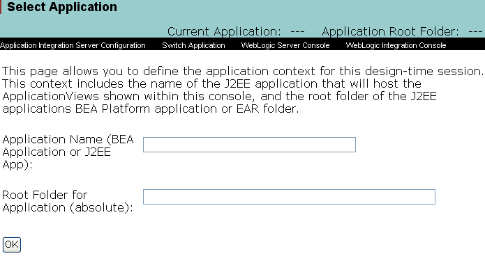 Procedure for Defining and Configuring an Application View
