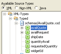 Available Source Types - XML Options