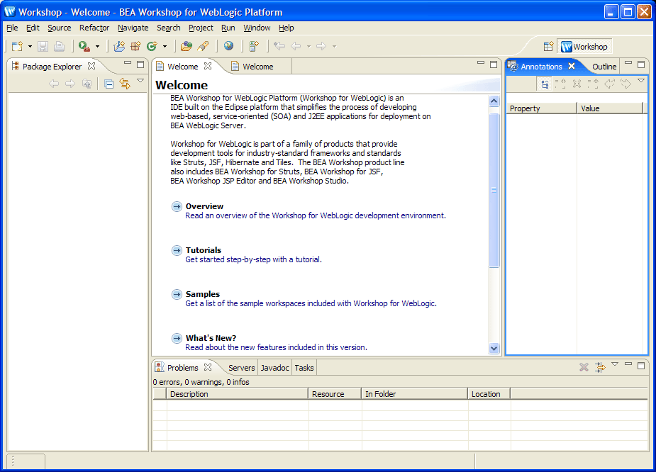 Workshop for WebLogic Platform (IDE) 