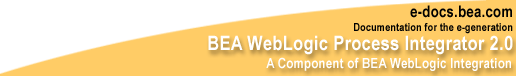 BEA WebLogic Process Integrator