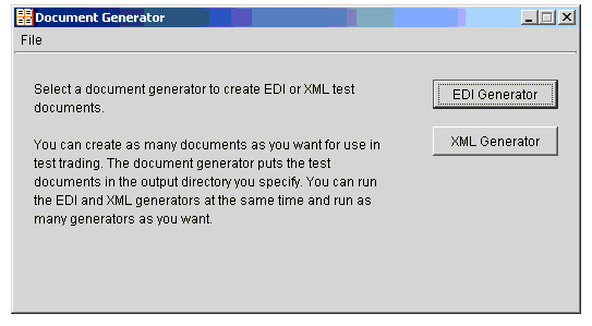 Document Generator Window