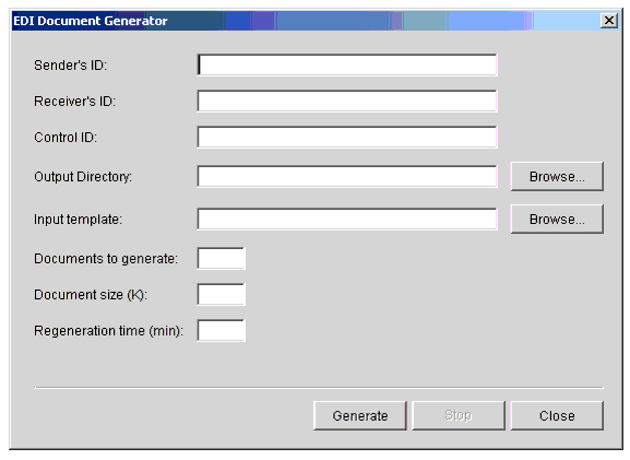 EDI Document Generator Window