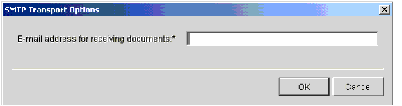 SMTP Transport Options Window
