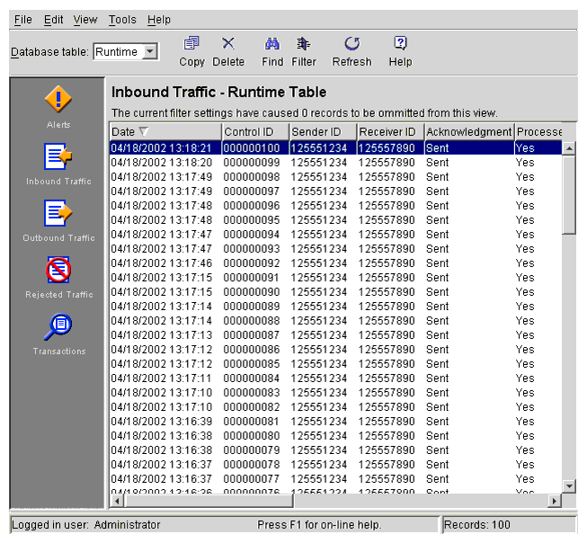 Inbound Traffic information Viewer