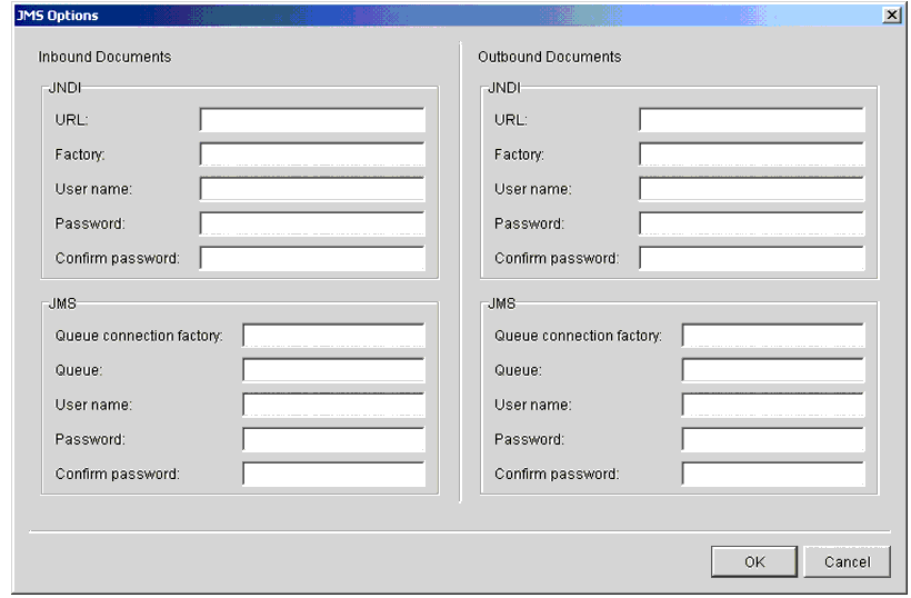 JMS Options Window