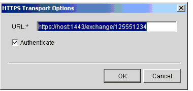 HTTPS Transport Options Window