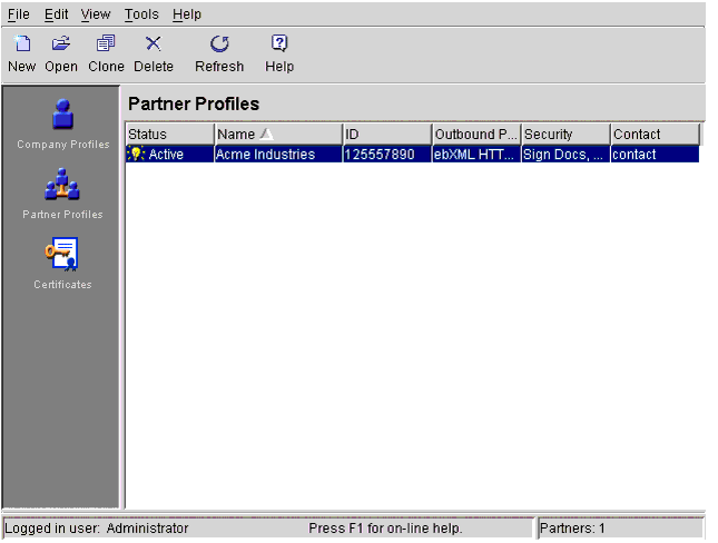 Partner Profiles Information Viewer