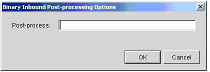 Inbound Post-Processing Options Windows