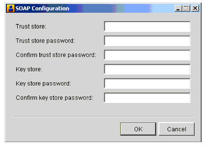 SOAP Configuration Window