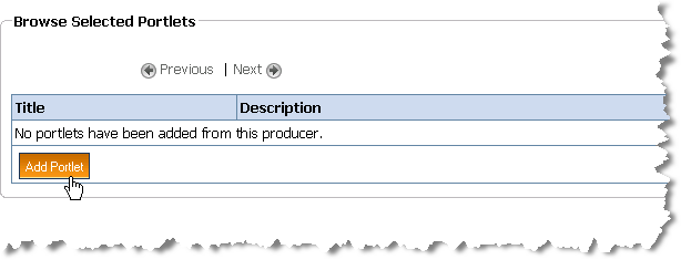 Add Portlet Button