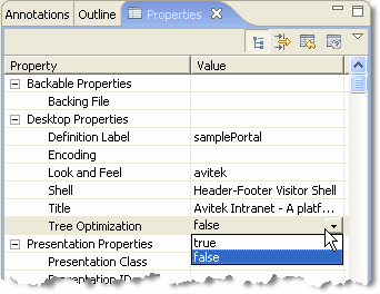 Enabling Tree Optimization in Workshop for WebLogic
