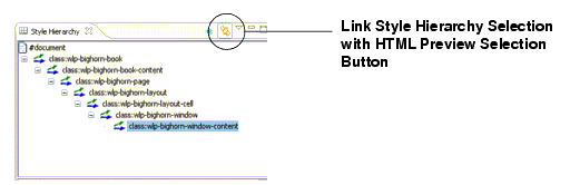 The Link Style Hierarchy Selection with HTML Preview Selection Button