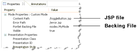 Specifying a Content File and a Backing File