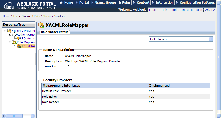 Role Mapper Details