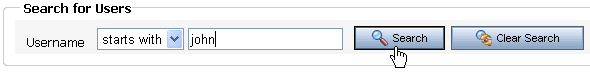Search for All Usernames that Begin with John