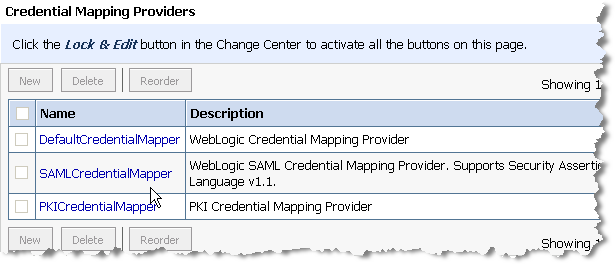 Selecting the SAMLCredentialMapper