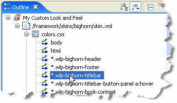 Double-click a style to modify its properties