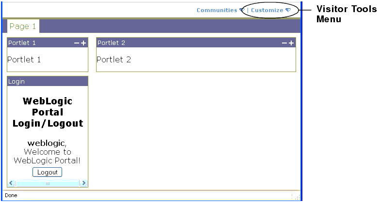 Visitor Tools Menu Enabled