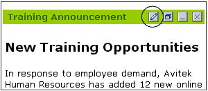 Click Edit to Enable Inline Editing for this Portlet