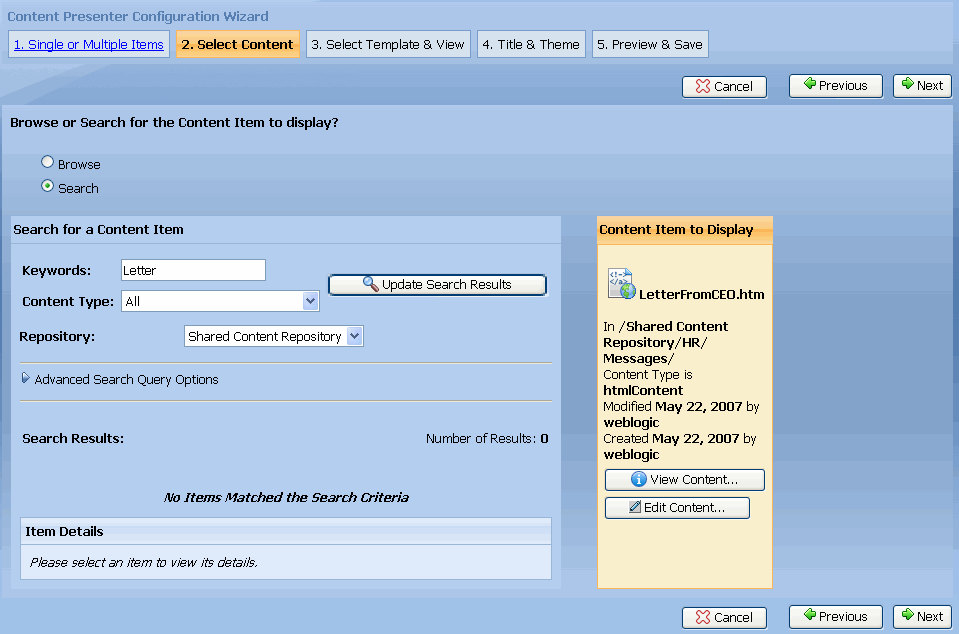 Narrow Your Search with a Keyword