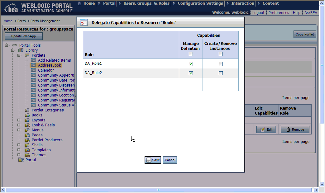 Choosing Administrator Capabilities