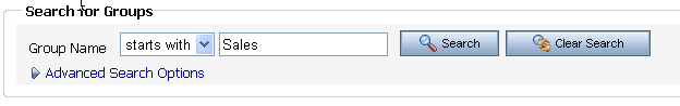 Type the Group Name and Click Search to Retrieve It
