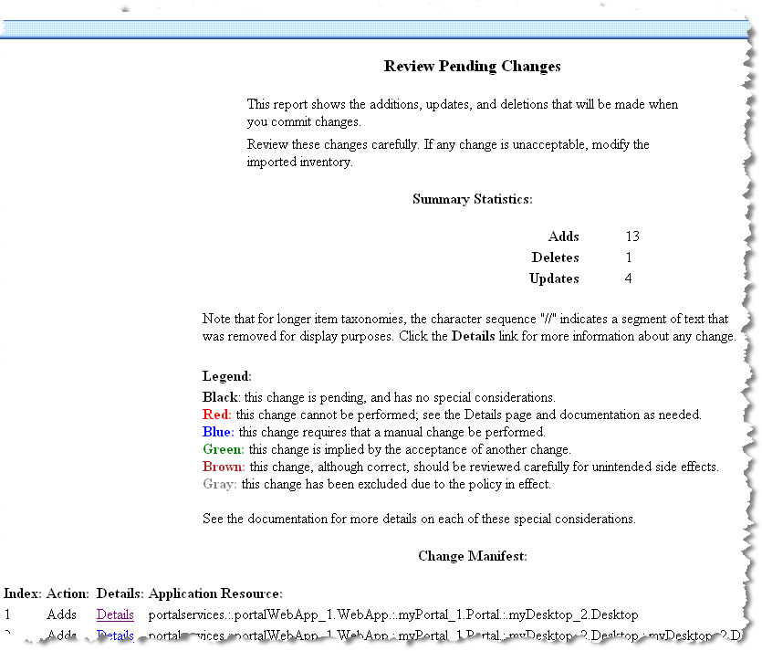 Propagation Utility Review Pending Changes Page