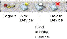 Administration Console Toolbar