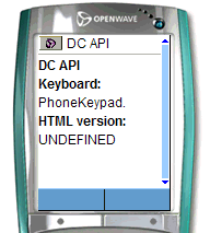 Delivery context information on phone browser 