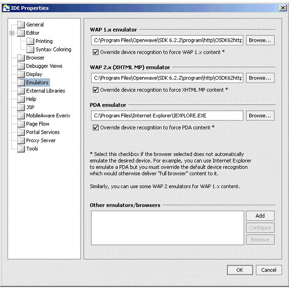 Setting up Microsoft Internet Explorer as a PDA Emulator 
