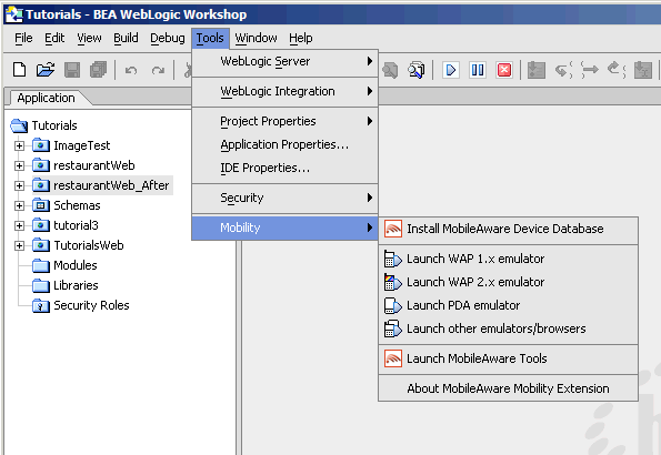 Mobility Menu 