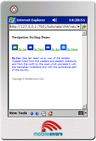 Navigation Styling with Images and Inline Text 