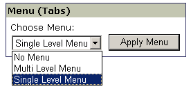 Choose a Menu Style