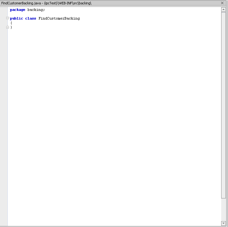 Backing File Template in the File Editor