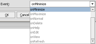 Event Drop-down List