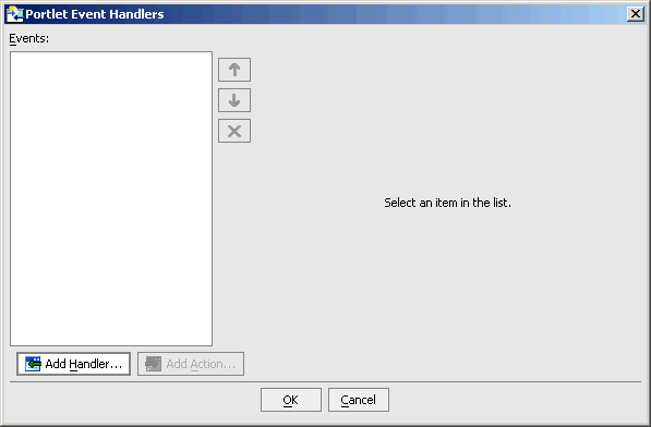 Event Handler Dialog Box