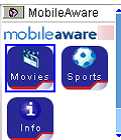 Portal Main Page on Menu-Driven Display 