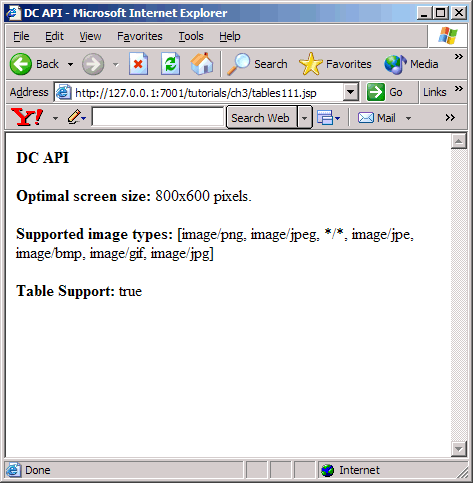 Device Information on Desktop Browser 