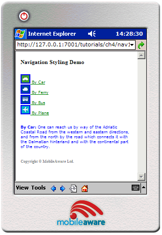 Navigation Styling with Images 