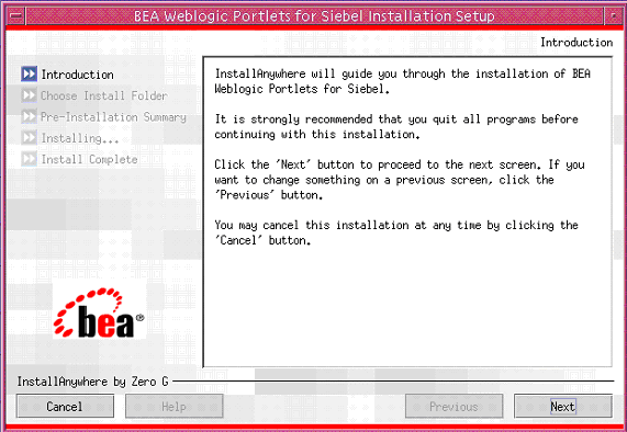 Introduction Screen