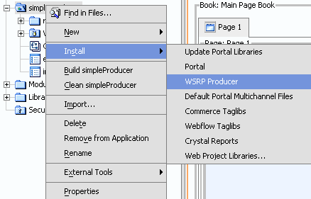 Installing a WSRP Producer