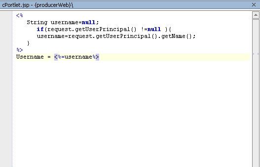 New cPortlet.jsp Source