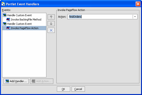 Event Handler Tool Completed for findCustomer Portlet