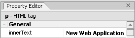 Properties Menu inner Text Field