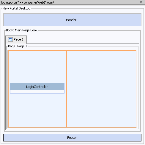 LoginController.portlet in Portal Layout