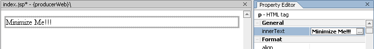 New Text Added to the JSP File