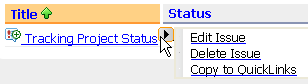 ActiveMenus in the GS Issue Portlet