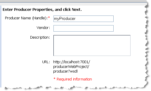 Enter Producer Name